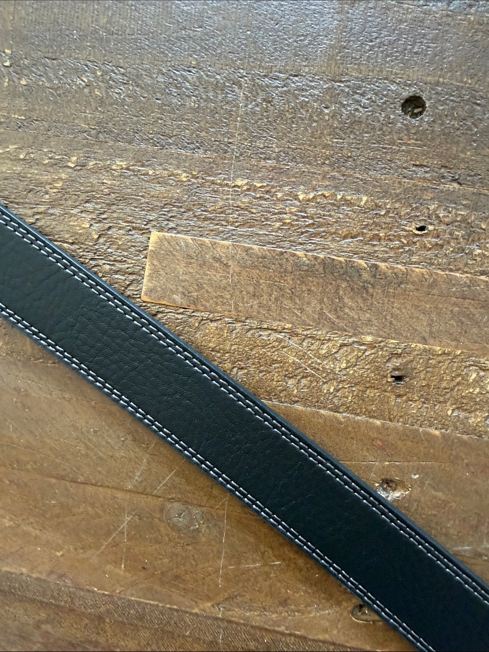 Nike Reversible Black Brown Leather Belt with Silver Buckle and Logo Casual XL - Picture 4 of 7